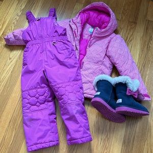 Adorable snow suit and ski jacket 5/6 girls